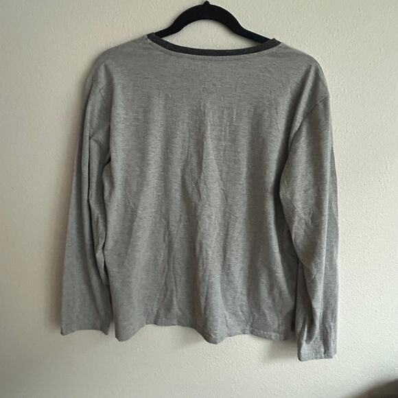 The‎ White Company Long Sleeve T-Shirt Gray V-Neck Athletic Top - Picture 5 of 5